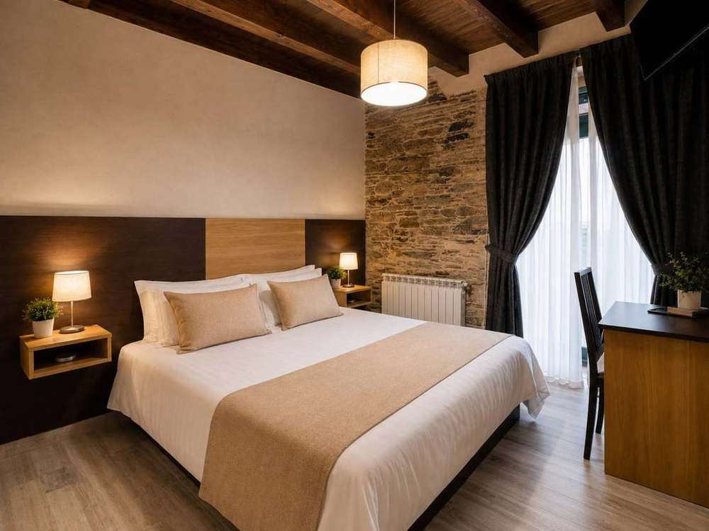 Habitacion Matrimonio Minusvalidos Albergue Porta Santa 2