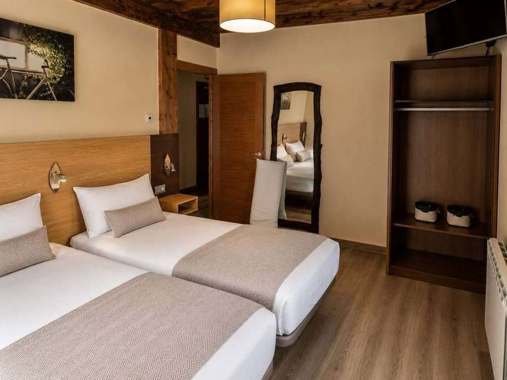 Habitación doble cama del albergue